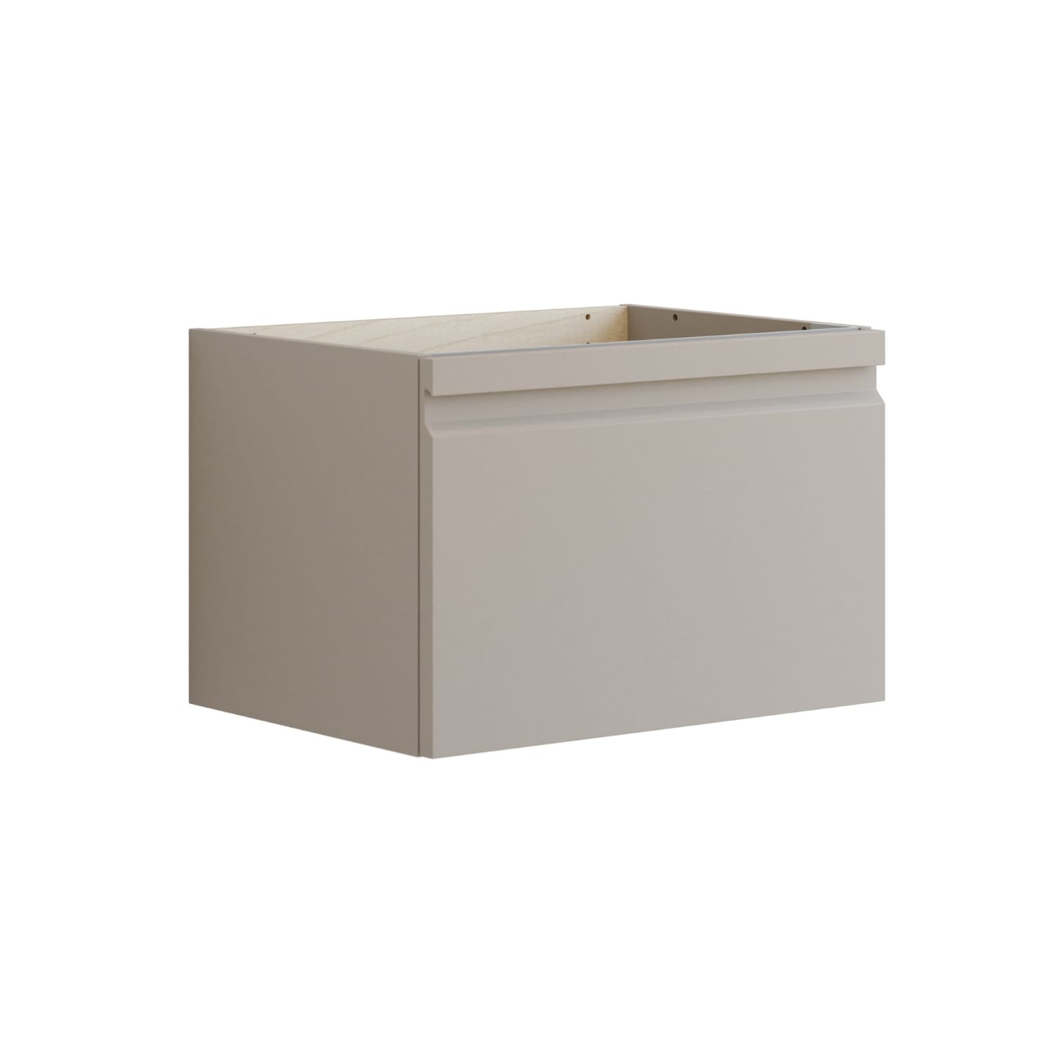 Dansani INZO Urban Underskap med Integrert Grep 1 skuff B60-120xH40xD44cm Softstone / 60cm Dansani Sideskap bad DA-U29-2035