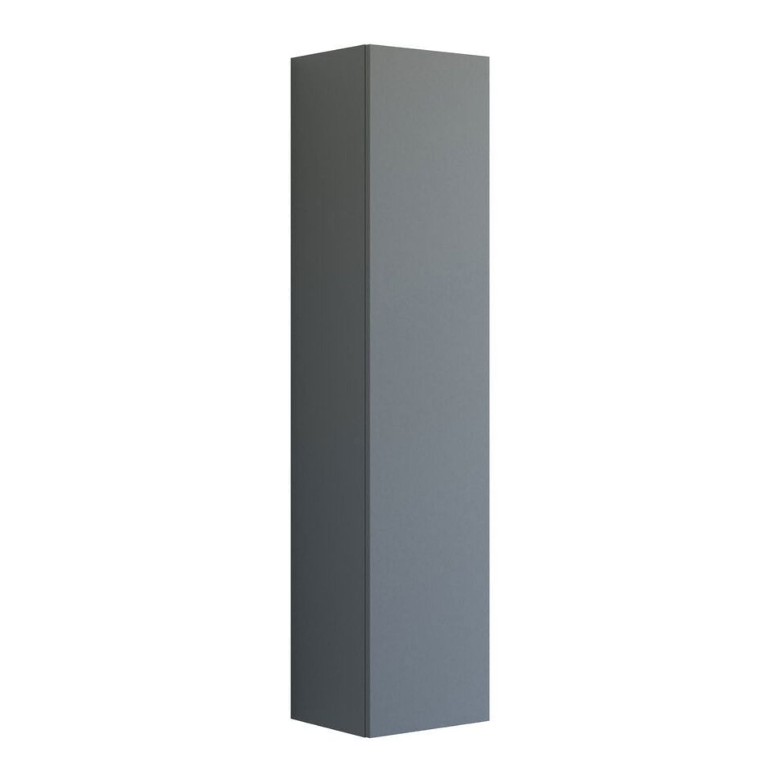 Dansani Inzo Urban Urban Glatt Høyskap Slim 1 dør Grå matt / 40cm Versjon A / Høyre hengslet Dansani Høyskap bad DA-U47-1103