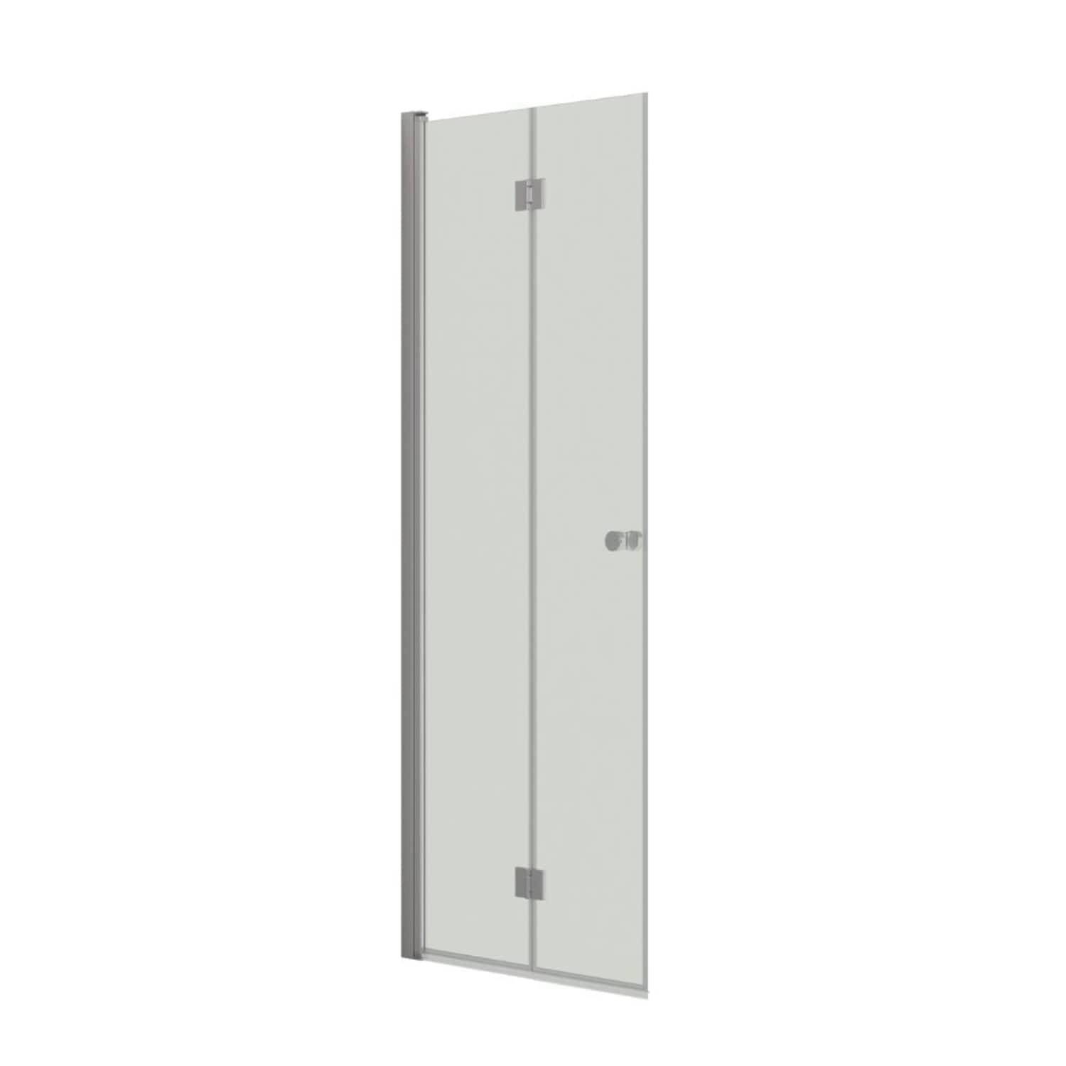 Dansani Match B Foldedør Sateng / 80cm / Klart glass Dansani Dusjdør DA-B81-01