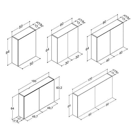 Dansani MIDO+ Select Speilskap uten lamper