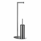 Esbada Classic Toalettrullholder med børste oval fot krom