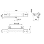 Fima Dusjbatteri Split F4075
