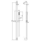 Fima Dusjsett Zeta F2443 Kubisk Hånddusj