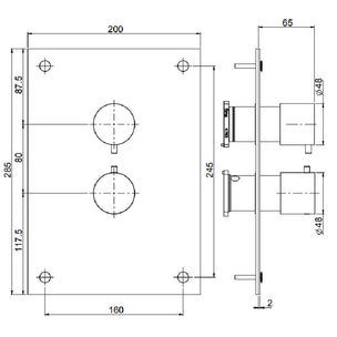 Fima Circolo Frontpanel Dusj Innbygging F4410