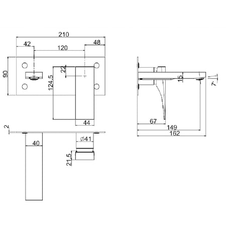 Fima Zeta F4810 Servantbatteri Innbygging