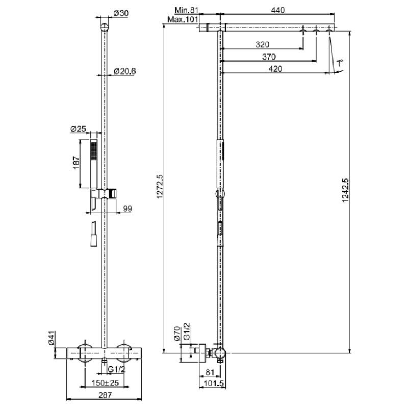 Fima Takdusj Switch F4925 med 3 dyser Fima Takdusj