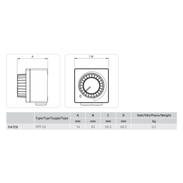 Flexit MTP 20 Hastighetsregulator