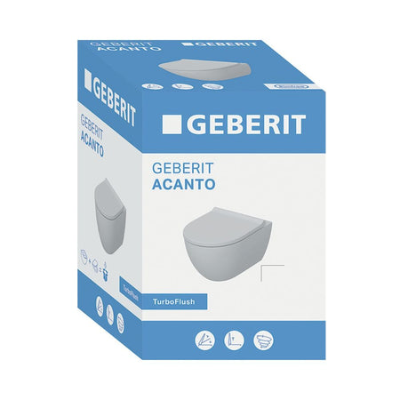 Geberit ACANTO TurboFlush Rimfree vegghengt toalett