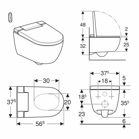 Geberit AquaClean ALBA dusjtoalett