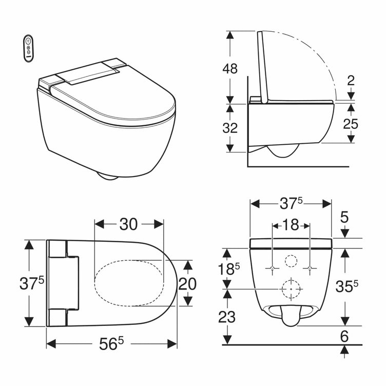 Geberit AquaClean ALBA dusjtoalett