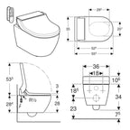 Geberit AquaClean TUMA Comfort vegghengt dusjtoalett