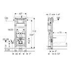 Geberit Duofix SIGMA innbyggingssisterne 112cm