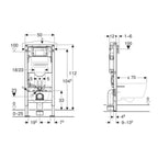 Geberit Duofix SIGMA innbyggingssisterne 112cm