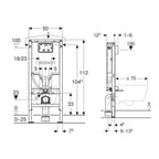Geberit Duofix Sigma Sawa Innbyggingssisterne H112cm