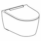 Geberit ONE TurboFlush Rimfree vegghengt toalett