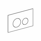 Geberit Sigma40 Rund Glass Betjeningsplate