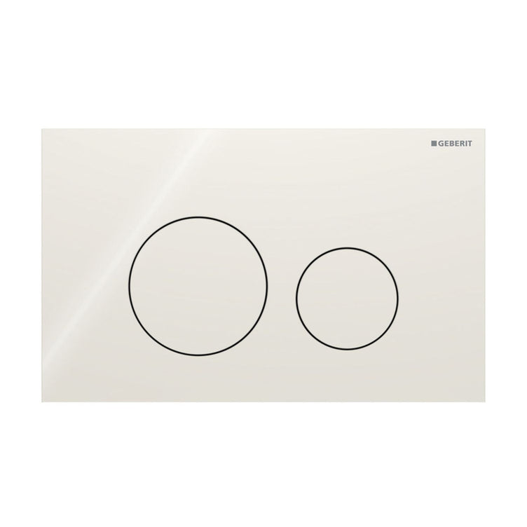 Geberit Sigma40 Rund Glass Betjeningsplate