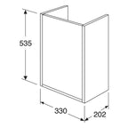 Gustavsberg Artic Small Underskap uten servant