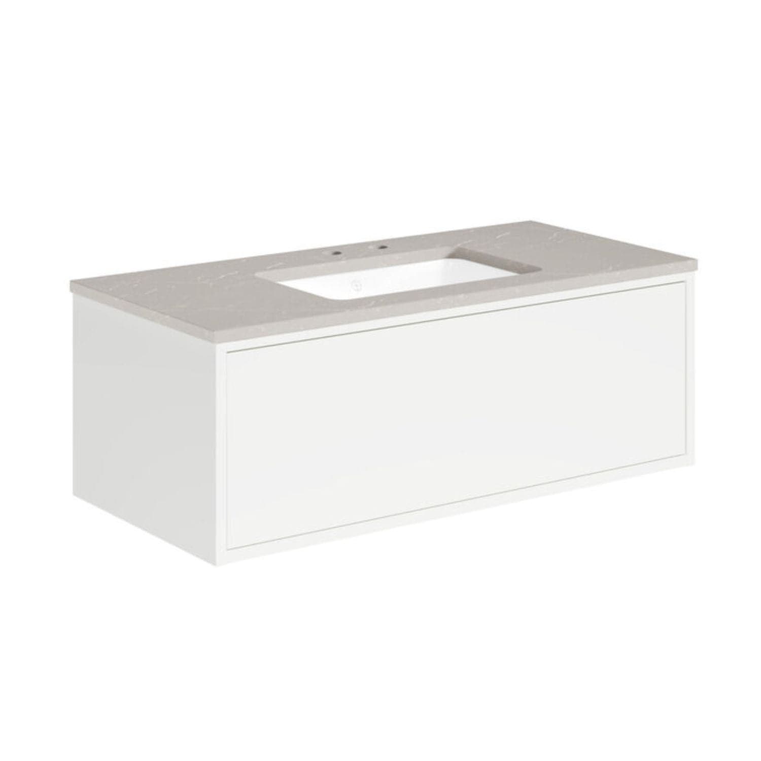 Gustavsberg Ducentic Servantskap med Benkeplate Hvit / 100cm / Polar grey 2 hull for kran Gustavsberg Servantskap GRO-GB71DCVU10DHSG1200