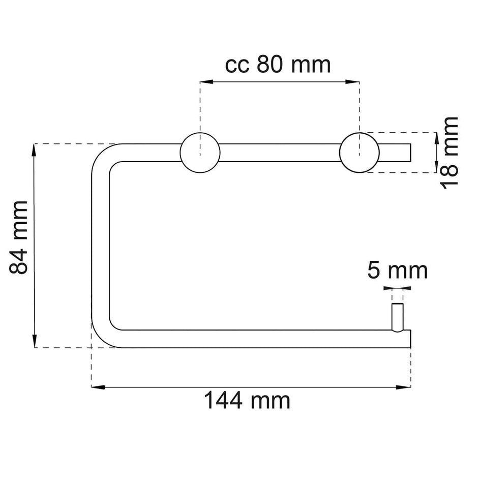 Habo 1368 Toalettpapirholder Habo Toalettrullholder