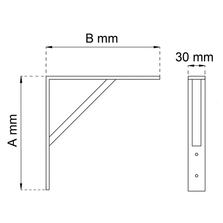 Habo 2031 Hyllevinkel 265x300mm
