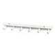 Habo 840-6 Knaggrekke 6-krok Hvit Habo Knagger HA-62830