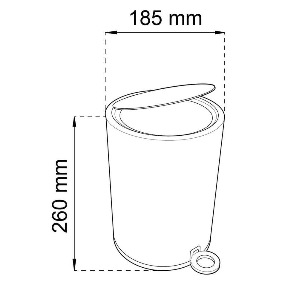 Habo Blossom Pedalbøtte 3L Habo Søppelbøtte