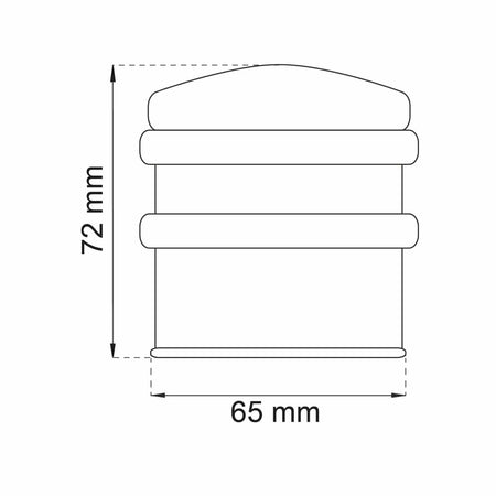 Habo 20805 Dørstopper - Ø35x72mm