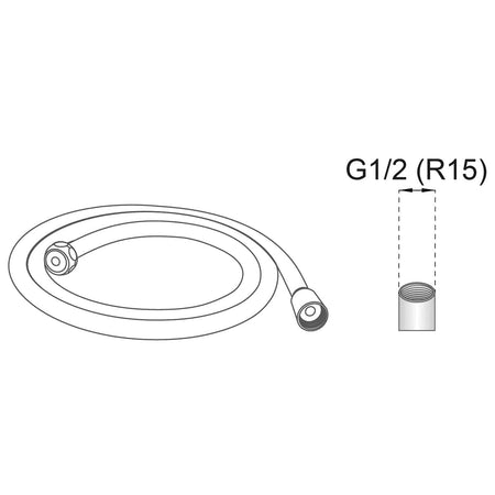 Habo Flexi Dusjslange elastisk