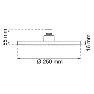 Habo Jasmin Takdusjhode Ø250mm