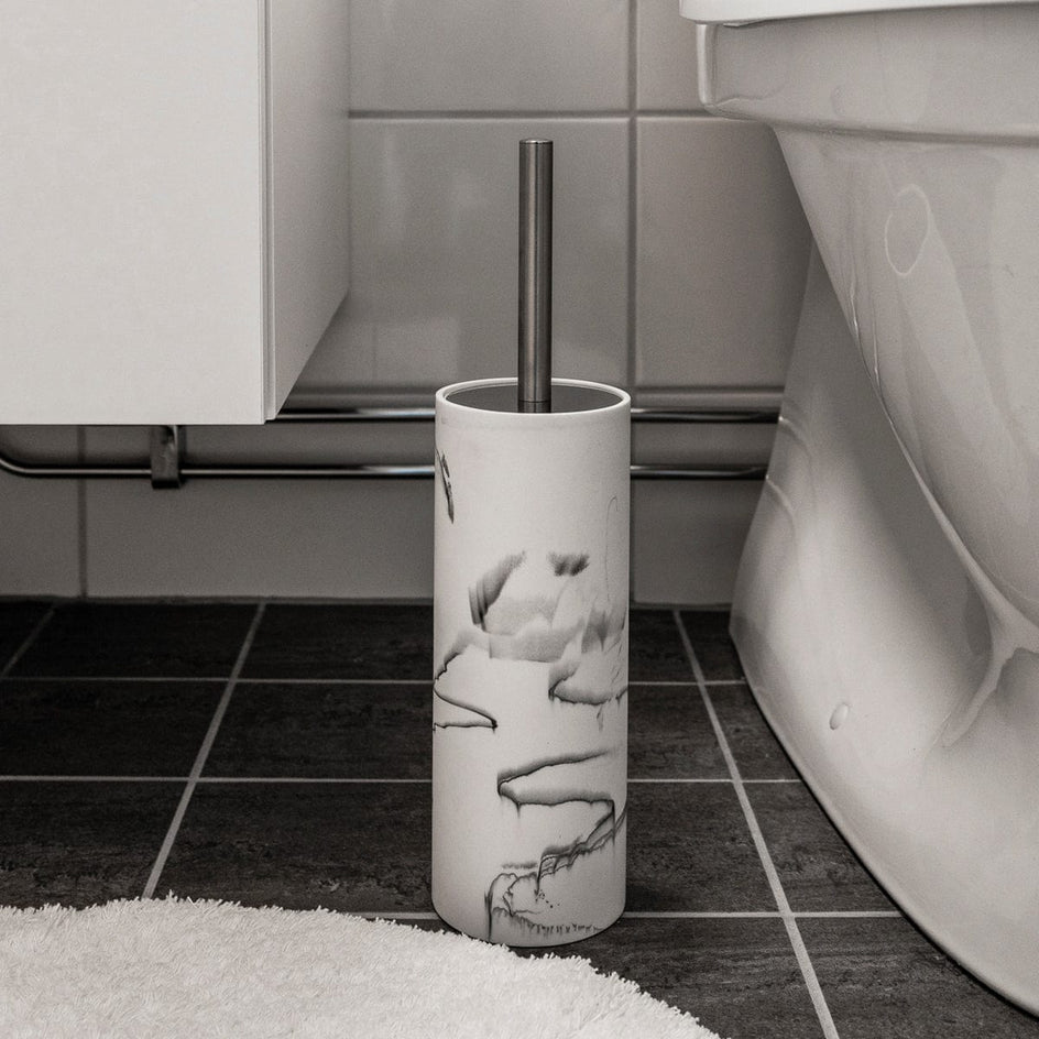 Habo Marble Toalettbørste Marmor - Gulvstående Habo Toalettbørsteholder HA-30129