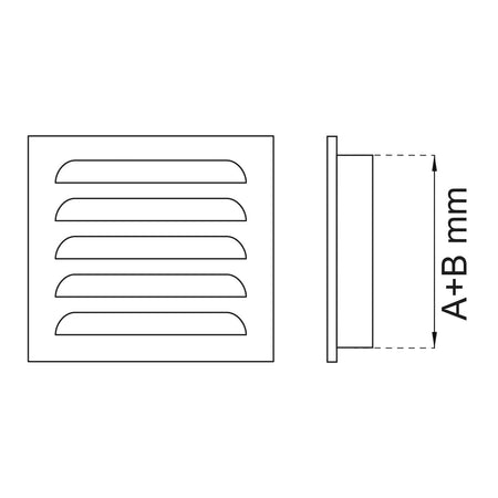 Habo Ventilrist 33 150x150mm