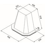 RørosHetta Harmoni Sense Ventilator Vegghengt