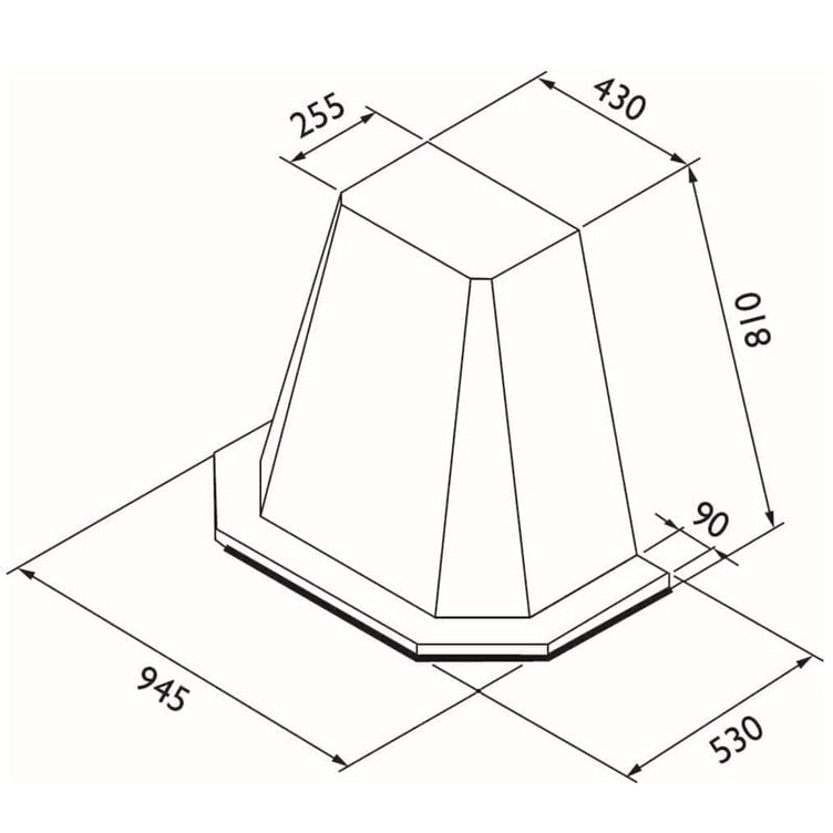 RørosHetta Harmoni Sense Ventilator Vegghengt