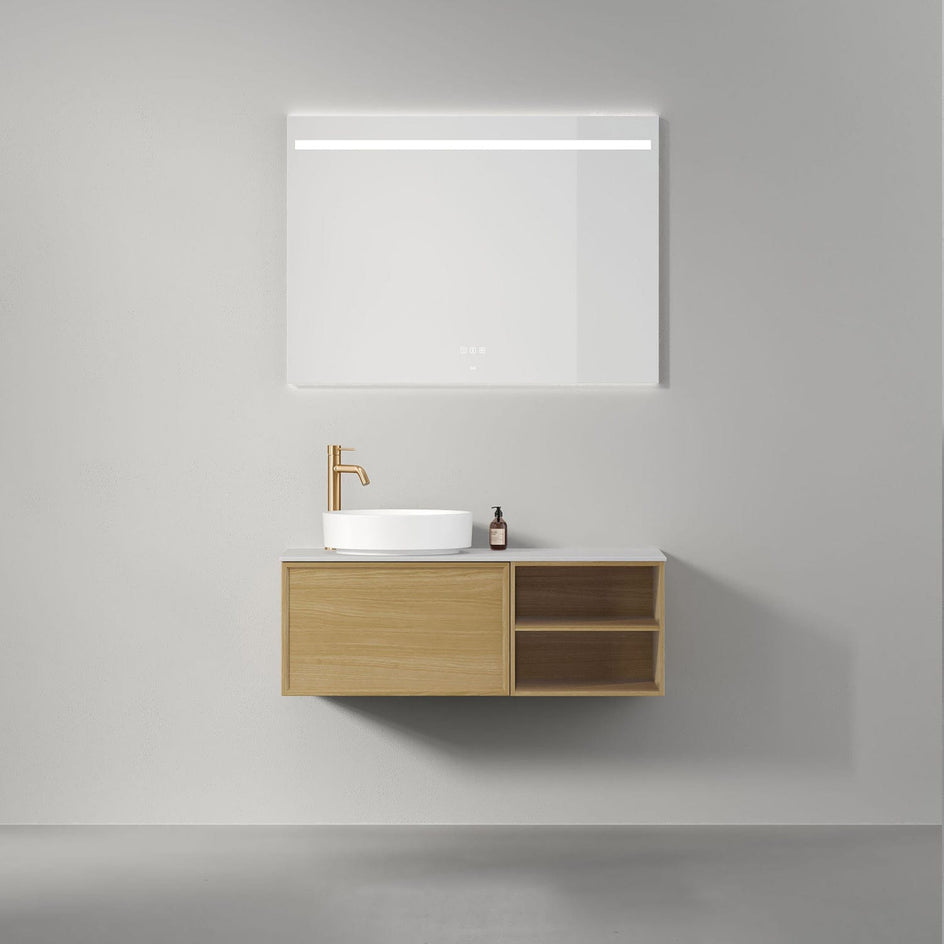 INR Air Wood Servantskap Hel front med 2 Skuffer og Åpen oppbevaring H350xD450mm INR Iconic Nordic Rooms Servantskap