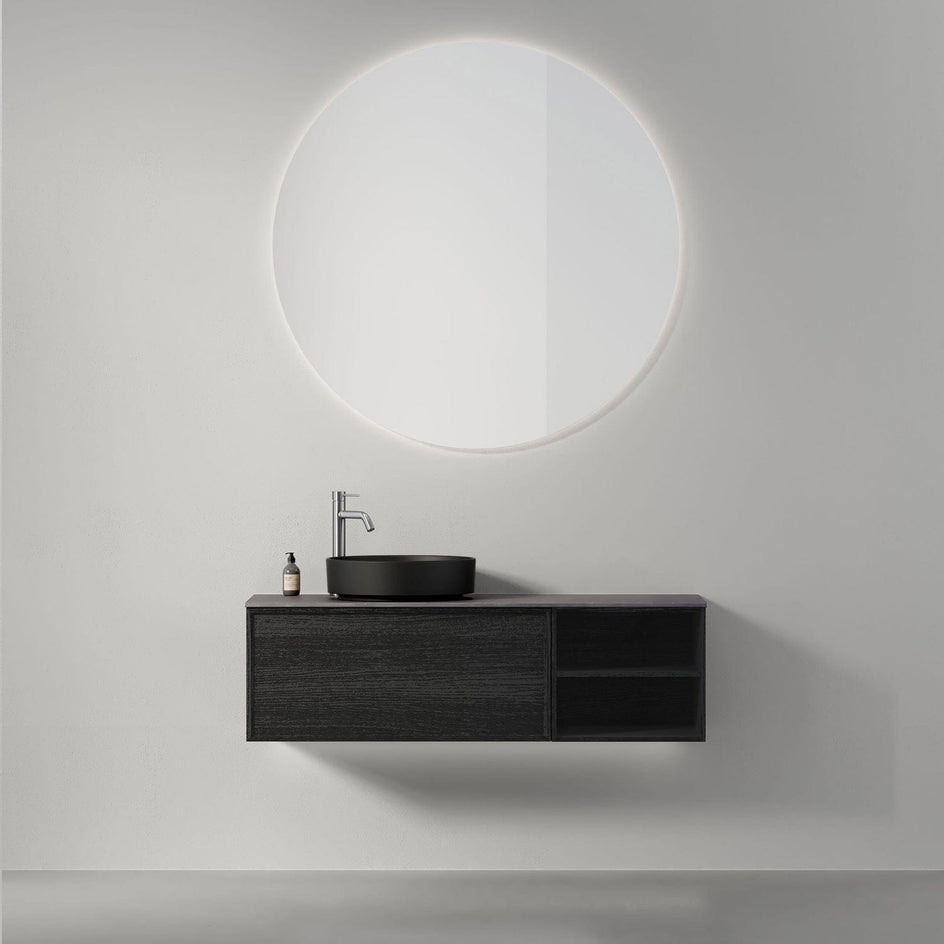 INR Air Wood Servantskap Hel front med 2 Skuffer og Åpen oppbevaring H350xD450mm INR Iconic Nordic Rooms Servantskap