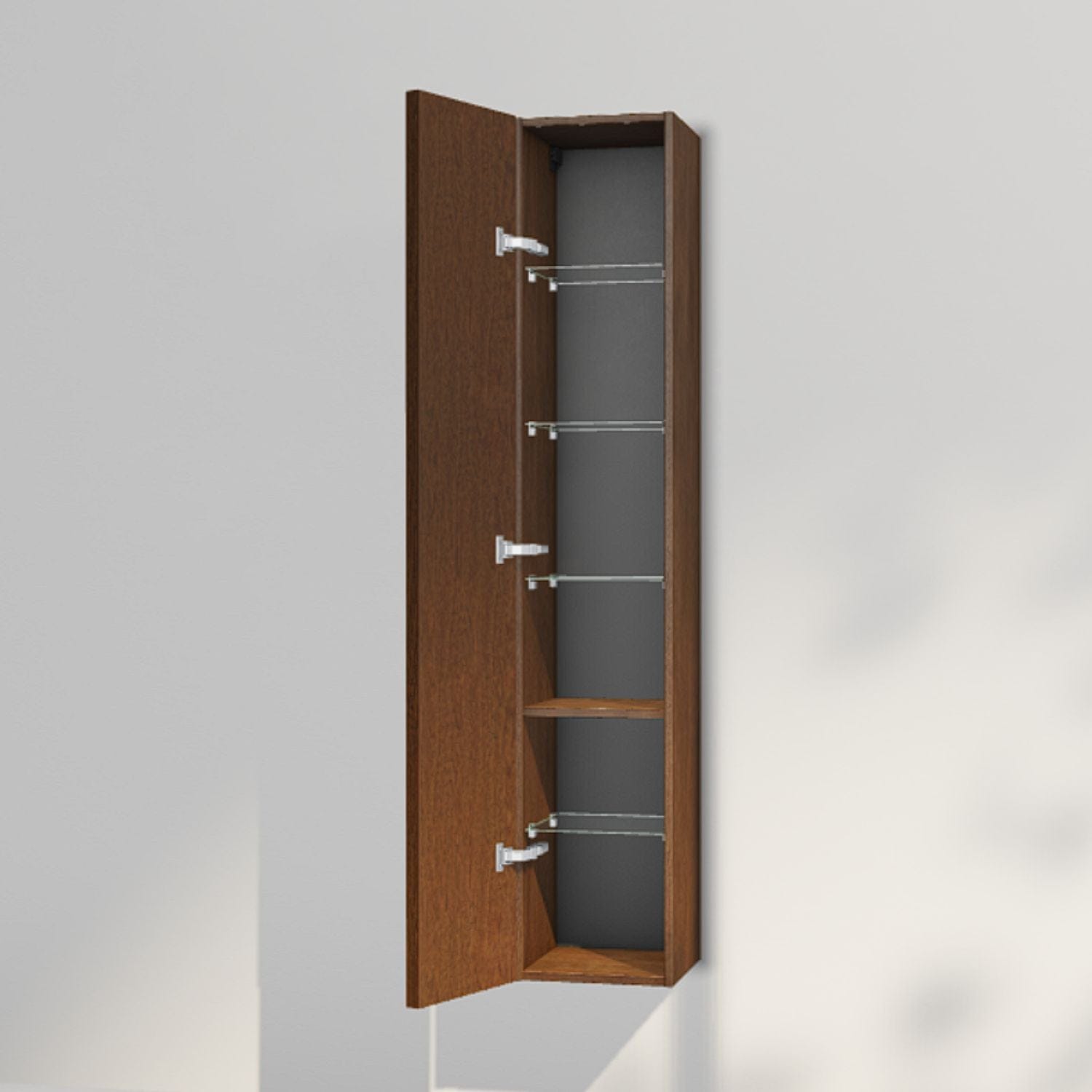 INR Carve 30/30 Høyskap Dark oak / 30cm / Venstre INR Iconic Nordic Rooms Høyskap bad INR-396138V