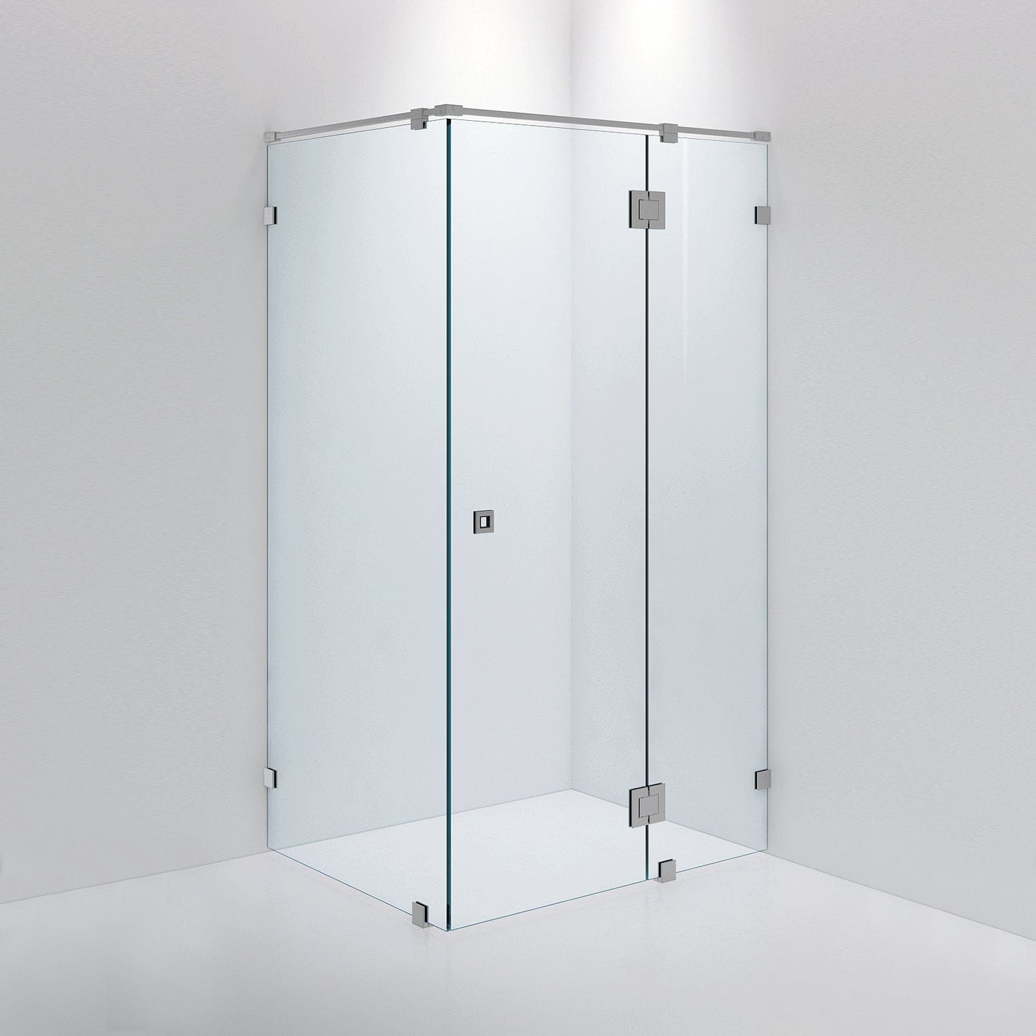 INR Dusjhjørne ARC 15 Måltilpasset Brushed stainless / Måltilpasset / Timeless klart glass INR Iconic Nordic Rooms Dusjhjørne INR-11511400
