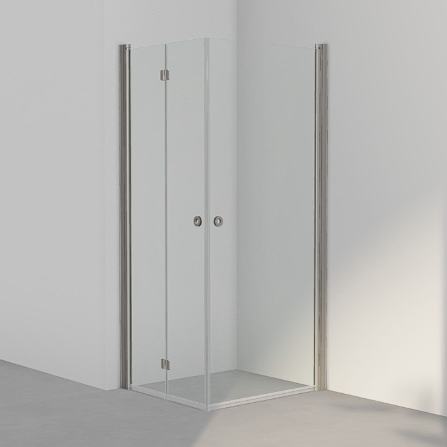 INR Dusjhjørne LINC 66 Flex Standardmål Stone / 90x80cm / Venstre hengslet INR Iconic Nordic Rooms Dusjhjørne INR-566102498