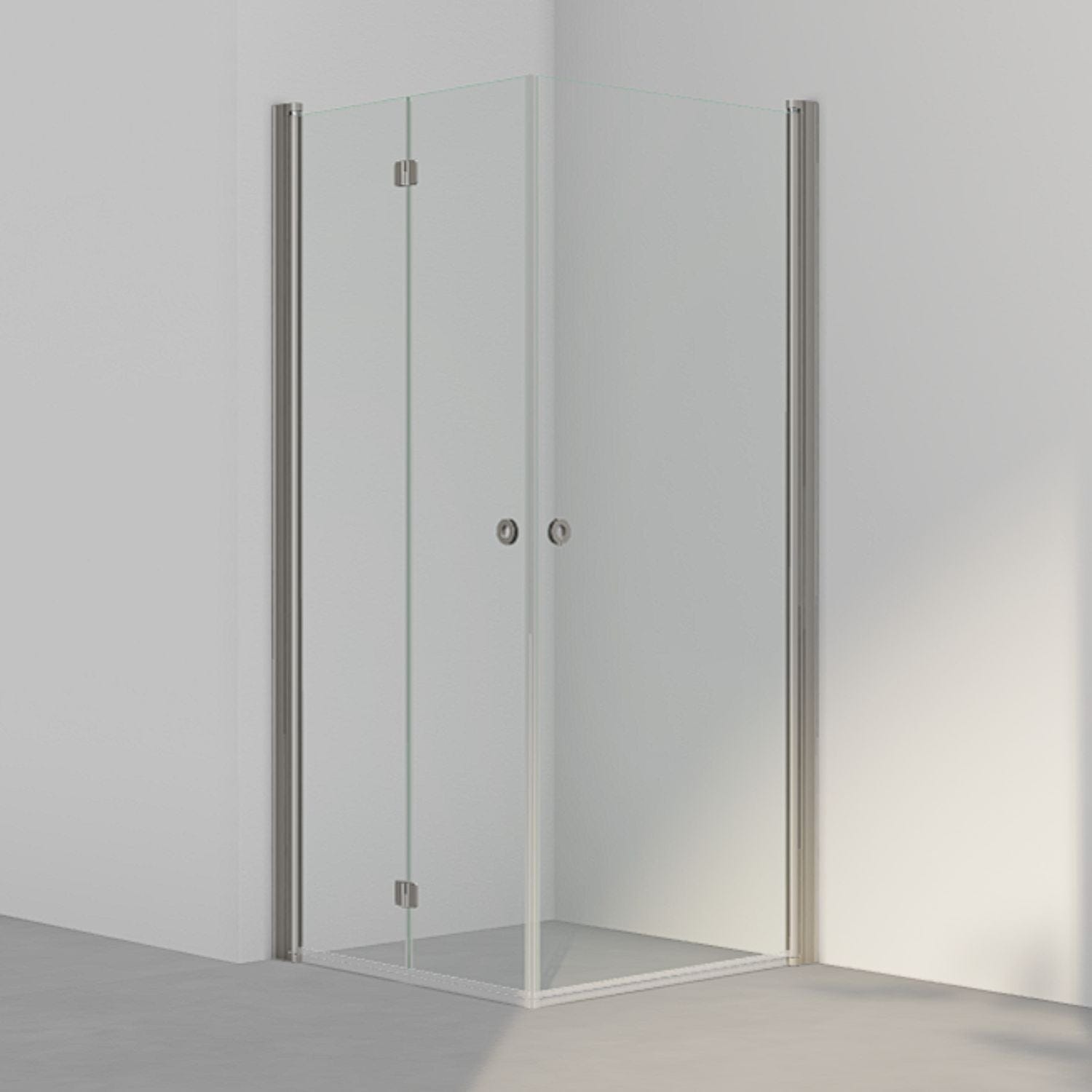 INR Dusjhjørne LINC 66 Flex Standardmål Stone / 90x90cm / Venstre hengslet INR Iconic Nordic Rooms Dusjhjørne INR-566102499