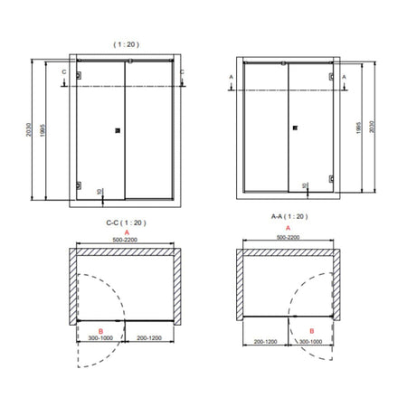 INR Dusjnisje ARC 4 Frame Måltilpasset