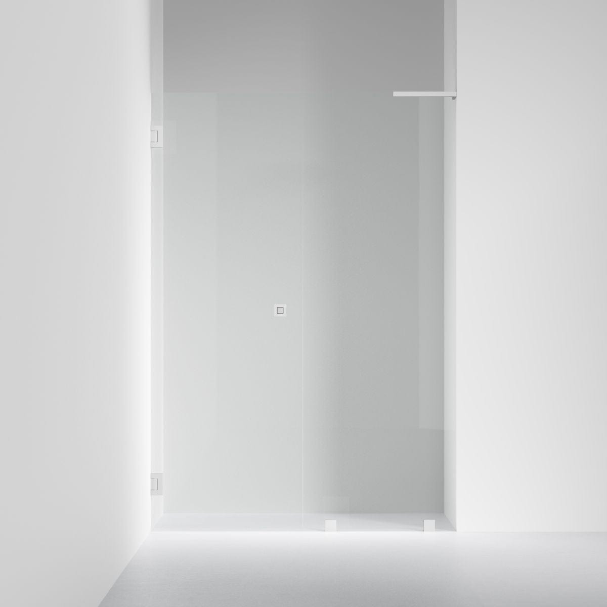 INR Dusjnisje ARC 4 Original Måltilpasset Opal klart glass / Måltilpasset - venstre / Brushed stainless INR Iconic Nordic Rooms Dusjnisje INR-104212400