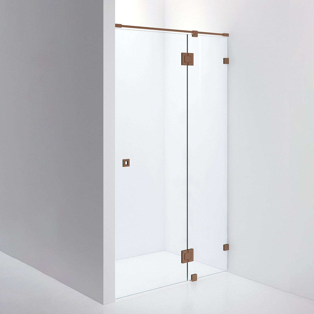 INR Dusjnisje ARC 5 Måltilpasset Brushed bronze / Måltilpasset / Klart glass INR Iconic Nordic Rooms Dusjnisje INR-10502600