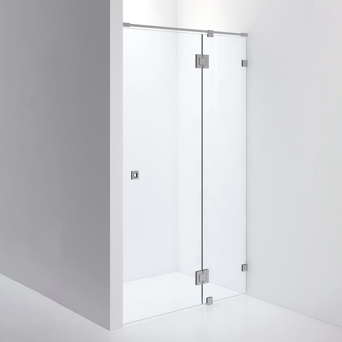 INR Dusjnisje ARC 5 Måltilpasset Brushed stainless / Måltilpasset / Klart glass INR Iconic Nordic Rooms Dusjnisje INR-10502400