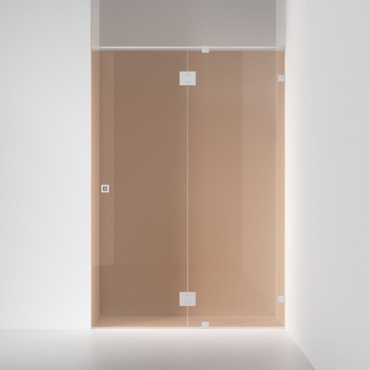 INR Dusjnisje ARC 5 Original Måltilpasset Brushed stainless / Måltilpasset / Bronse glass INR Iconic Nordic Rooms Dusjnisje INR-10542400