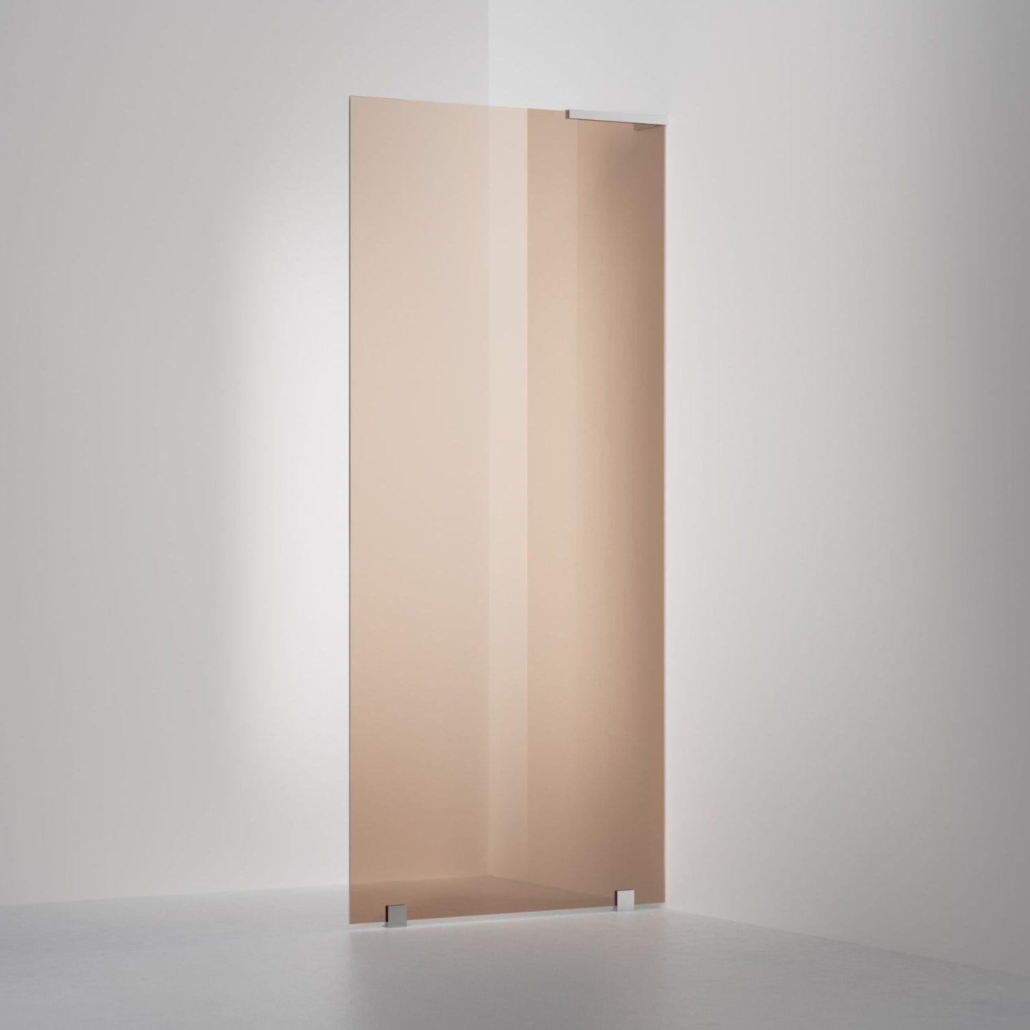 INR Dusjvegg ARC 20 Original Skjermvegg Måltilpasset Krom / Måltilpasset - høyre / Bronse glass INR Iconic Nordic Rooms Dusjvegg INR-120542500