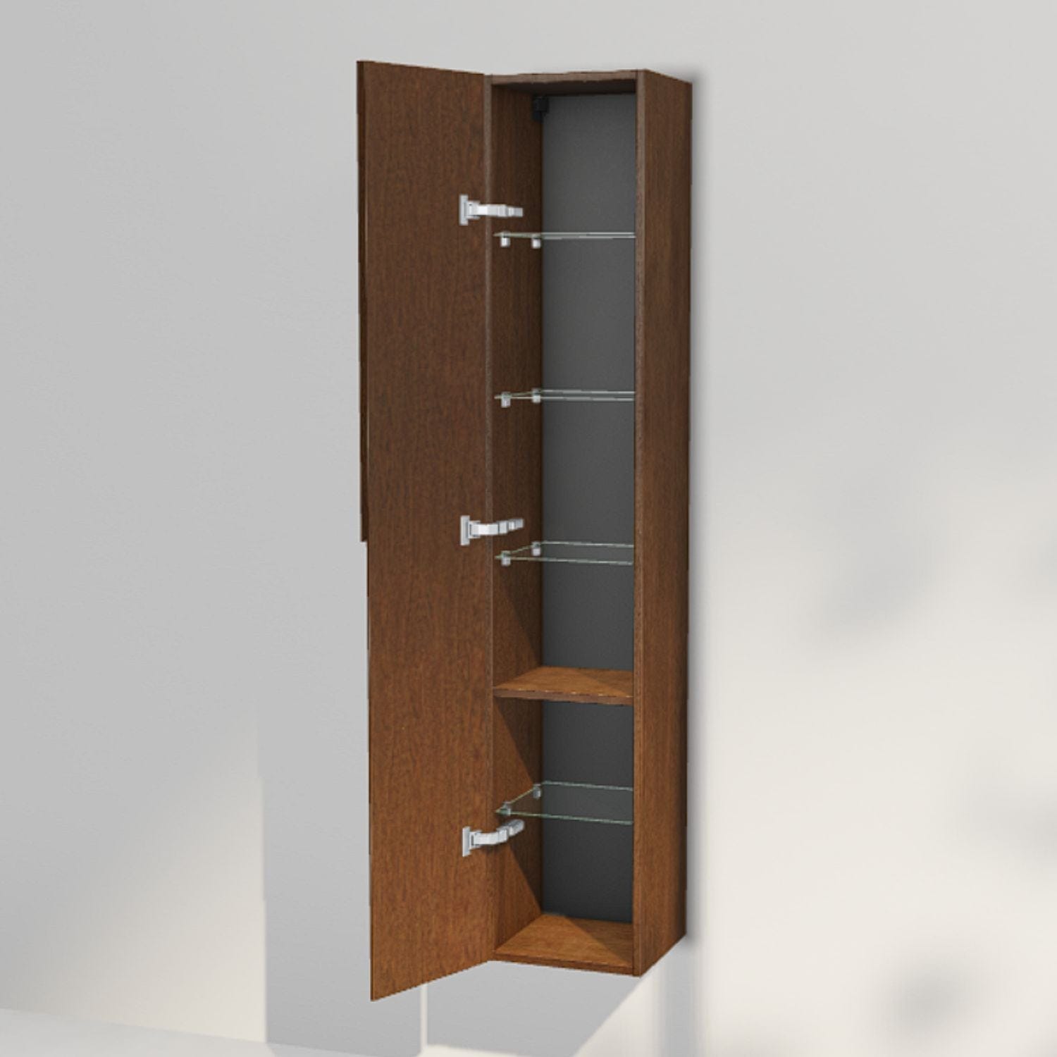 INR Grip 30/30 Høyskap Dark oak / 30cm / Venstre INR Iconic Nordic Rooms Høyskap bad INR-395638V