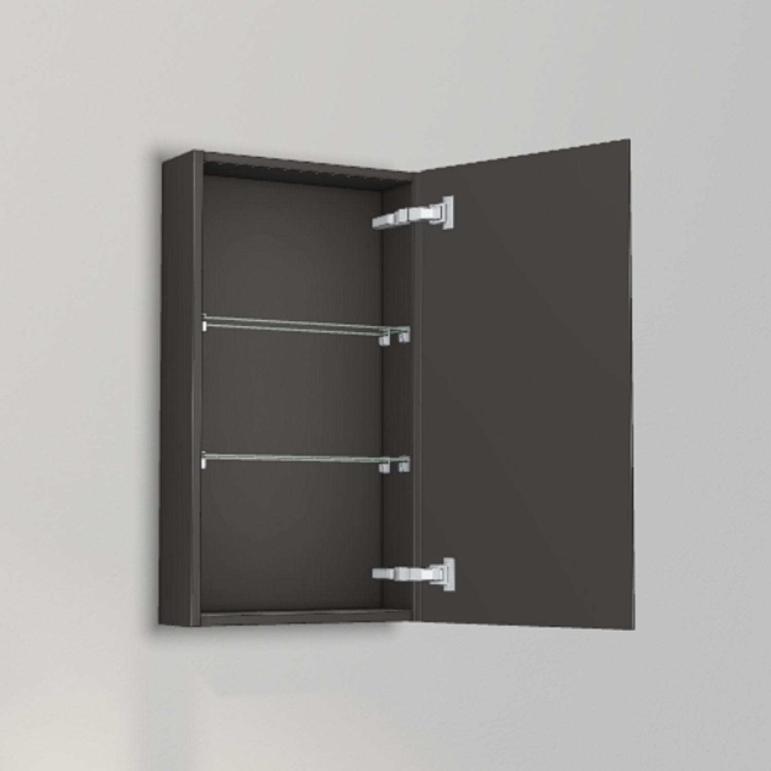 INR Grip 40/15 Veggskap Carbon grey / 40cm / Høyre INR Iconic Nordic Rooms Sideskap bad INR-395453H