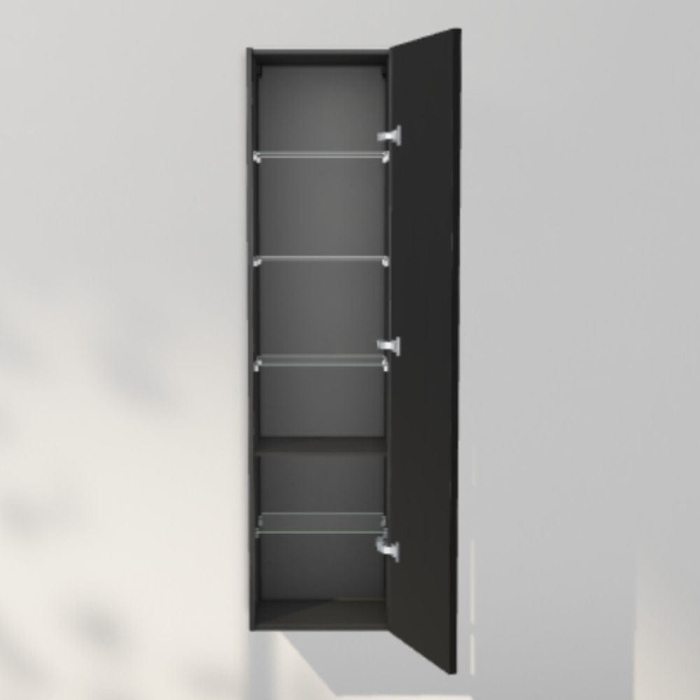 INR Sense 40/30 Høyskap Black oak / 30cm / Høyre INR Iconic Nordic Rooms Høyskap bad INR-386439H
