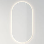 INR SLOT ovalt speil med lys (backlight)